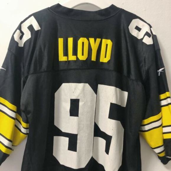 Greg Lloyd #95 Reebok Reversible Steelers Jersey - Picture 3 of 8